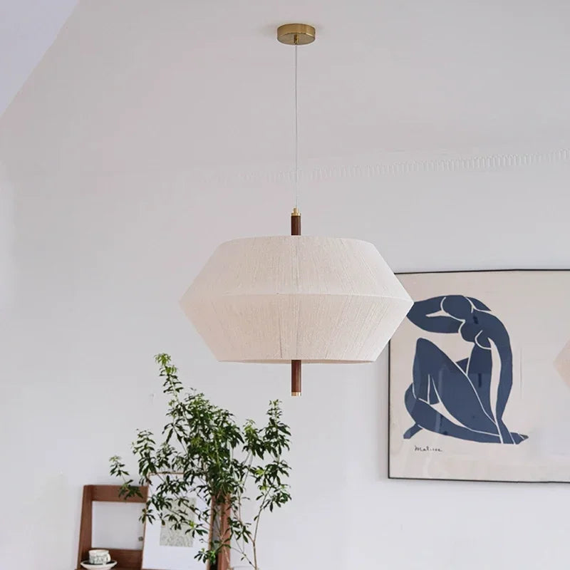 DecorBites™ Hemp Rope Rattan LED Pendant Light for Home and Hospitality Settings