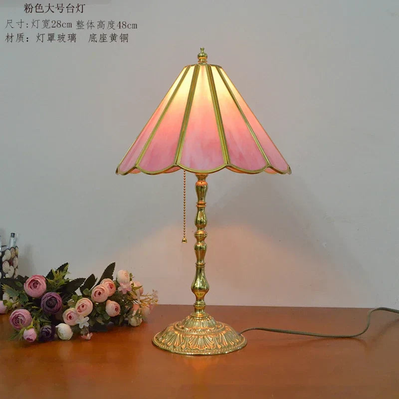 DecorBites™ Brass Desk Lamp - French Retro Minimalist Light Luxury Bedroom Nostalgia