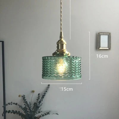 DecorBites™ Diamond Amber Glass LED Pendant Lights - Nordic Modern Hanging Lamp