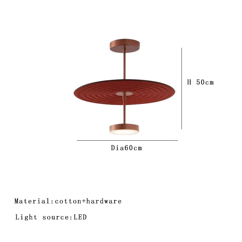 DecorBites™ Cotton Round Pendant Lights for Modern Minimalist Home Decor