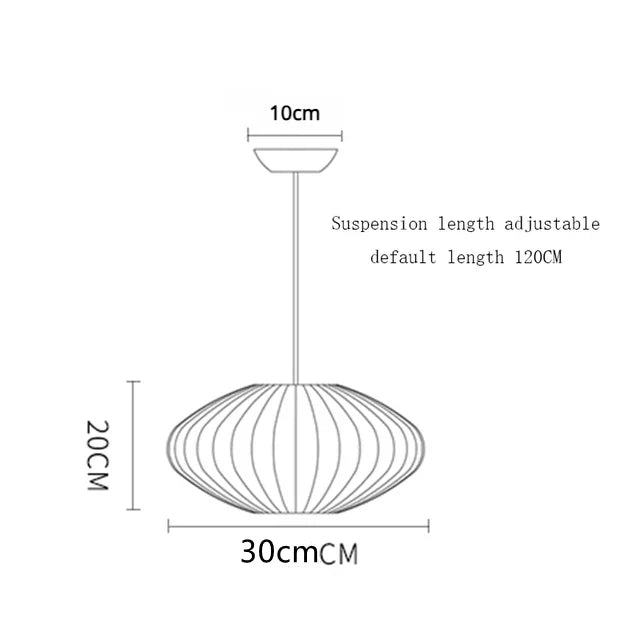 DecorBites™ Elegant Silk Designer Pendant Lamp for Home & Hospitality Lighting