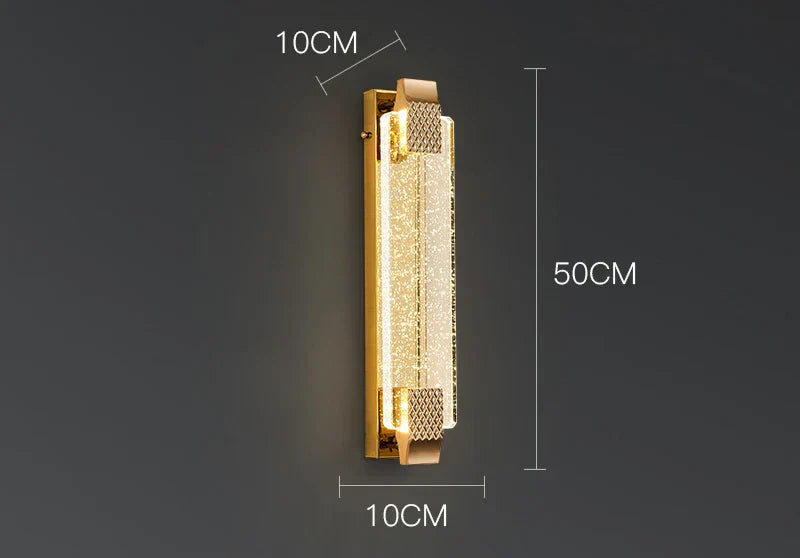 DecorBites™ Crystal Wall Lamp - Luxury Living Room Decor, Bedroom & Aisle Lighting