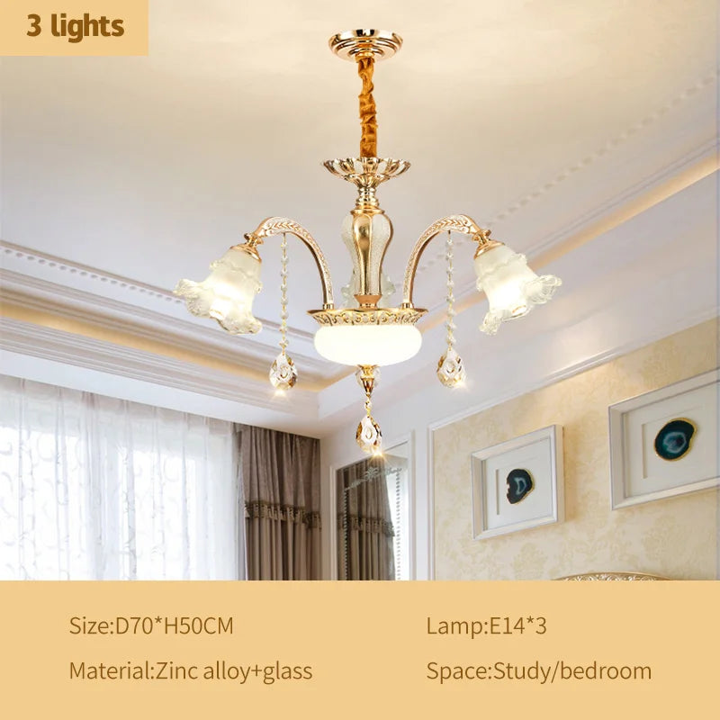 DecorBites™ Crystal Ceiling Chandelier: Nordic Modern Luxury for Living Room, Hotel, Lobby.