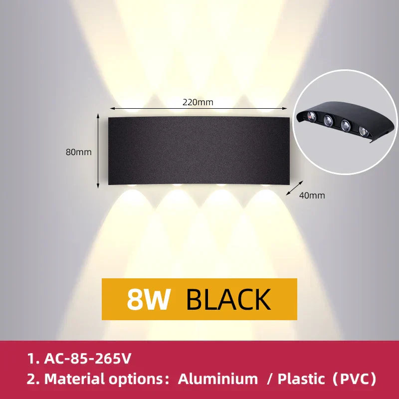 DecorBites™ LED Outdoor Garden Wall Light Waterproof Decor Porch Lamp Fixture