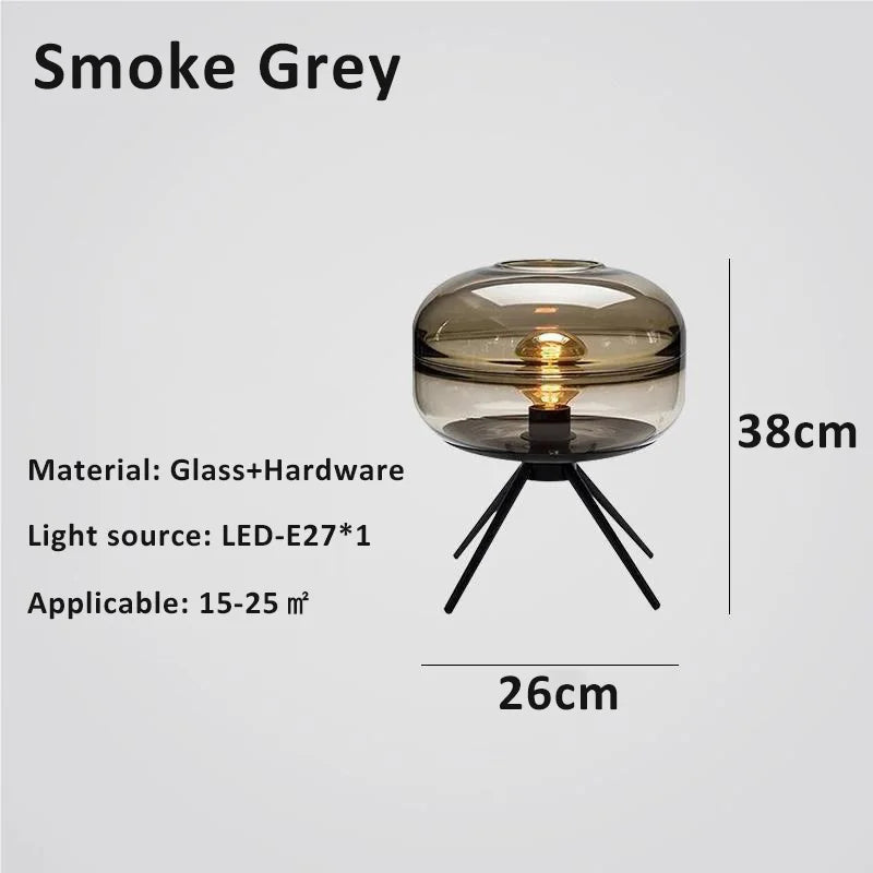 DecorBites™ Glass Desk: Modern Decorative LED Living Room Bedroom Creative Glass Decor Desk