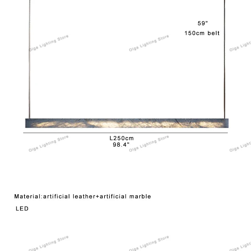 DecorBites™ 2025 Marble Design Pendant Light - Dimmable LED Office Bar Decor