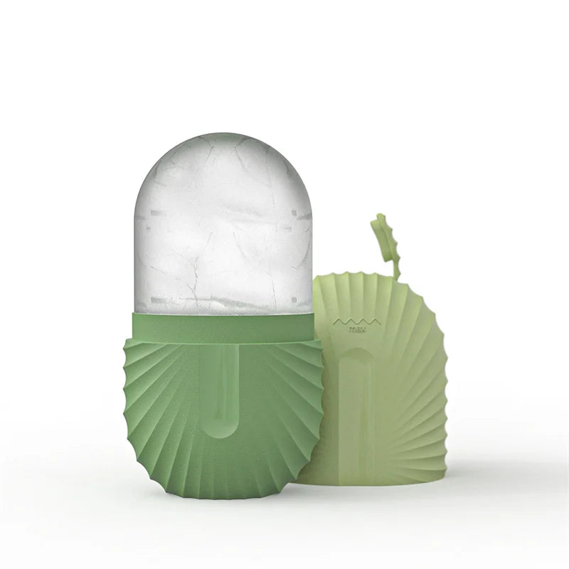 DecorBites™ Beauty Ice Cube Tray and Facial Roller Massager Skin Care Tool