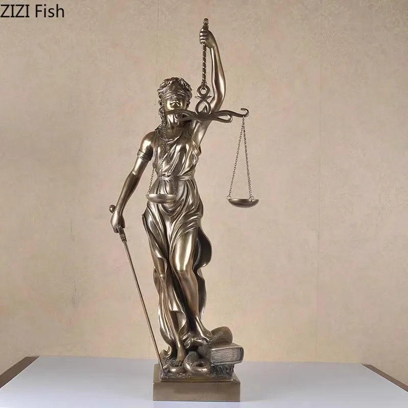 DecorBites™ Justice Goddess Resin Sculpture - Room Aesthetic Decor