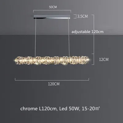 DecorBites™ Crystal LED Pendant Lights | Dimmable Ring Hanging Lamp | Modern Luxury Decor Fixtures