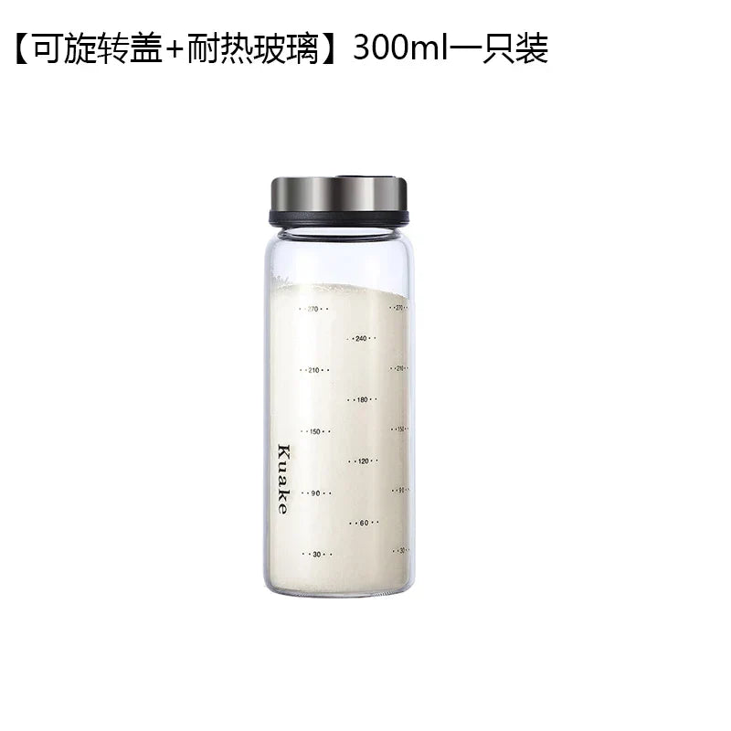 DecorBites™ Glass Seasoning Can Salt Sesame Pepper Spice Shaker with Rotary Lid