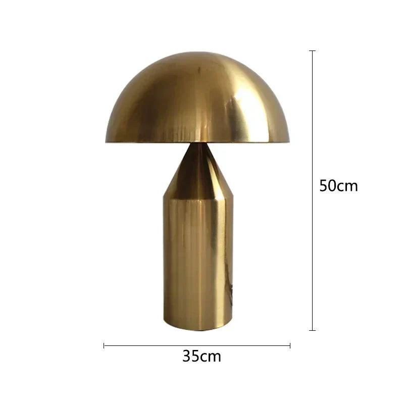 DecorBites™ Iron Mushroom Table Lamp: Minimalist Nordic Design for Home Decor & Lighting