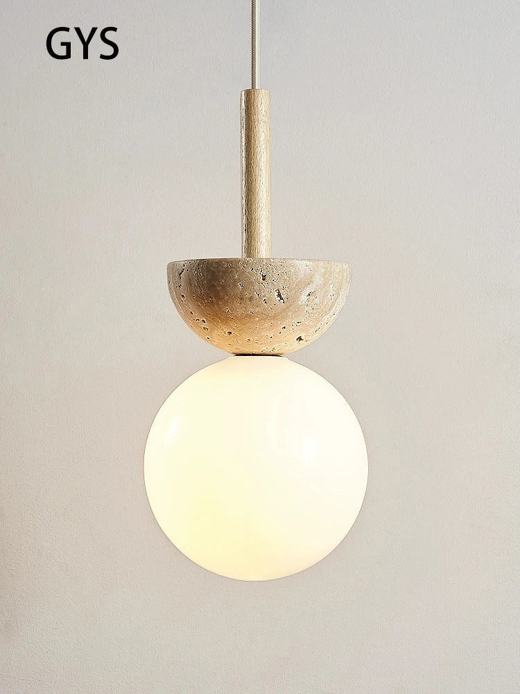 DecorBites™ Cream Style Nordic LED Pendant Lamp for Bedroom, Small Chandelier, Room Lighting