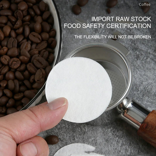 DecorBites™ Espresso Portafilter Special Powder Bowl Water Filter Paper 100Pack