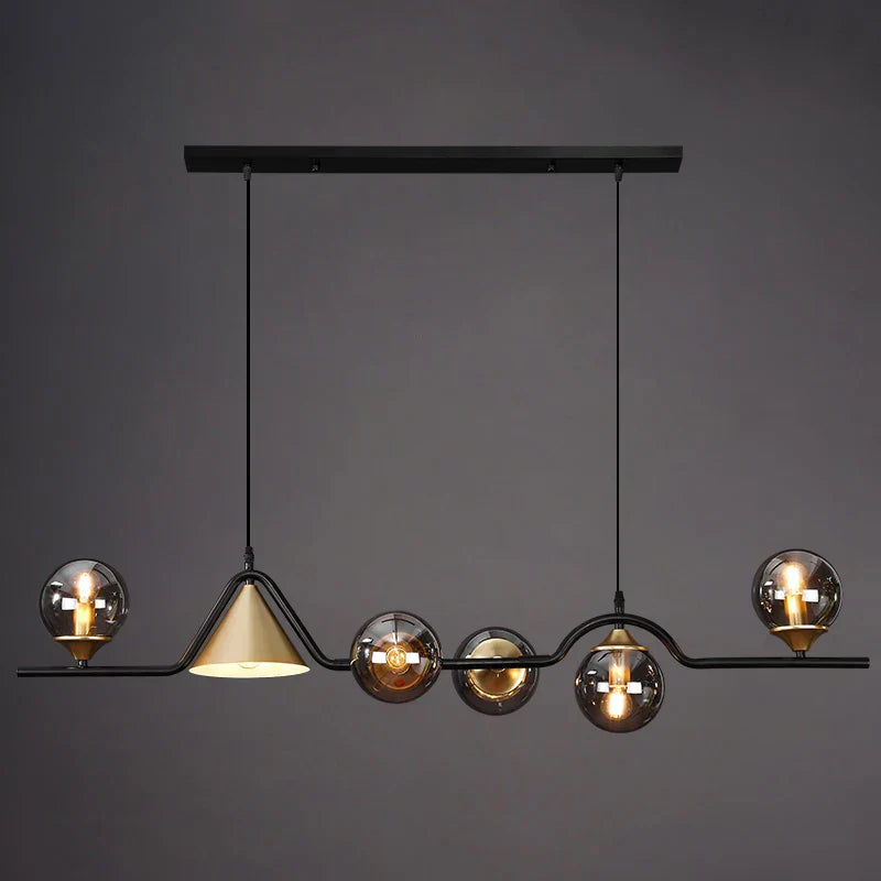 DecorBites™ Linear Hanging Lamp Minimalist Chandelier Modern Nordic Dining Table Lantern