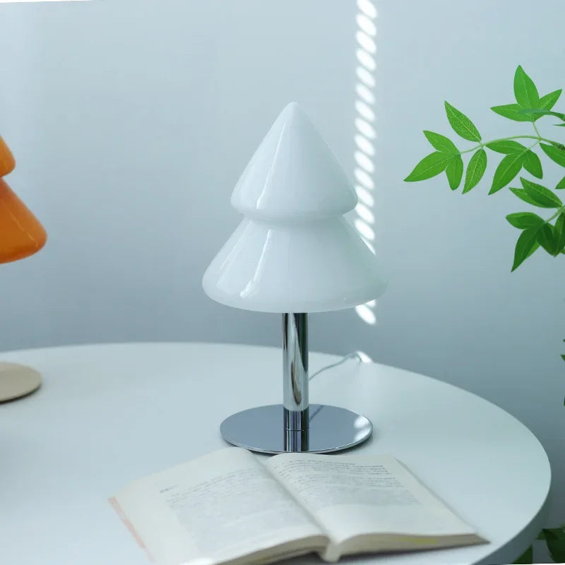 DecorBites™ Christmas Tree Glass Table Lamp for Living Room & Bedroom Decor