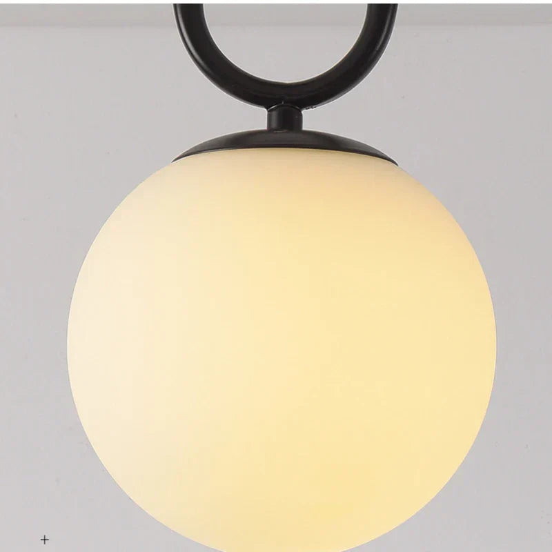 DecorBites™ Black Gold Glass Ceiling Lamp: Modern Nordic LED Lighting Fixtures