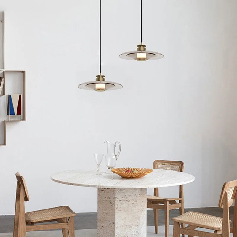 DecorBites™ Glass Wall Lamp: Nordic Minimalist LED for Dining, Living, Bedroom