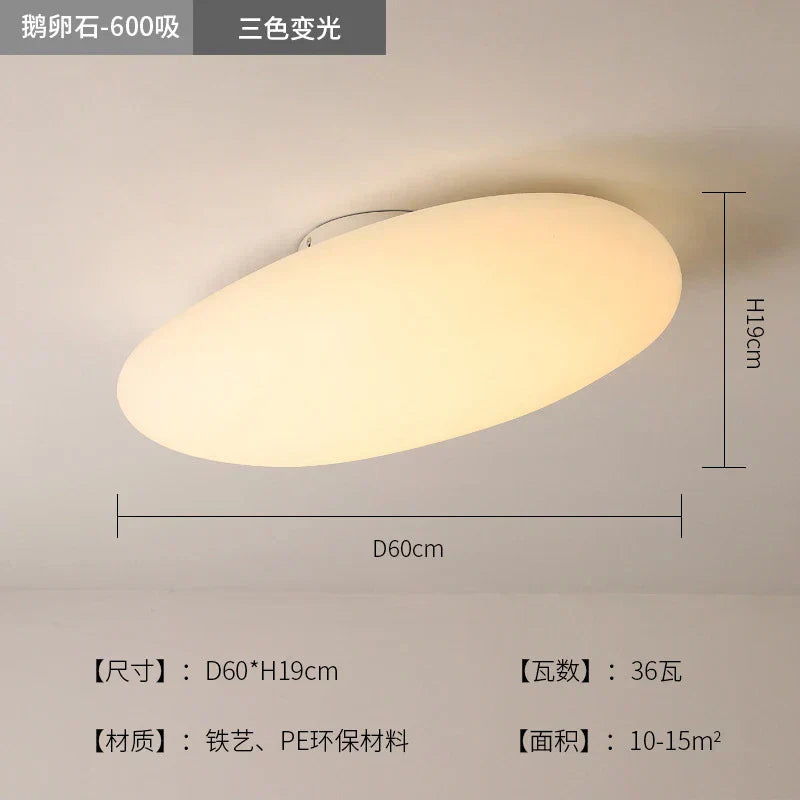 DecorBites™ LED Pebble Pendant Light: Stylish White Chandelier for Living Room, Bedroom, and Restaurant Décor.