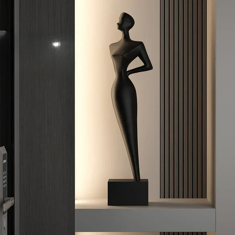 DecorBites™ Abstract Figure Art Sculpture: Luxury Living Room Decor & Housewarming Craft