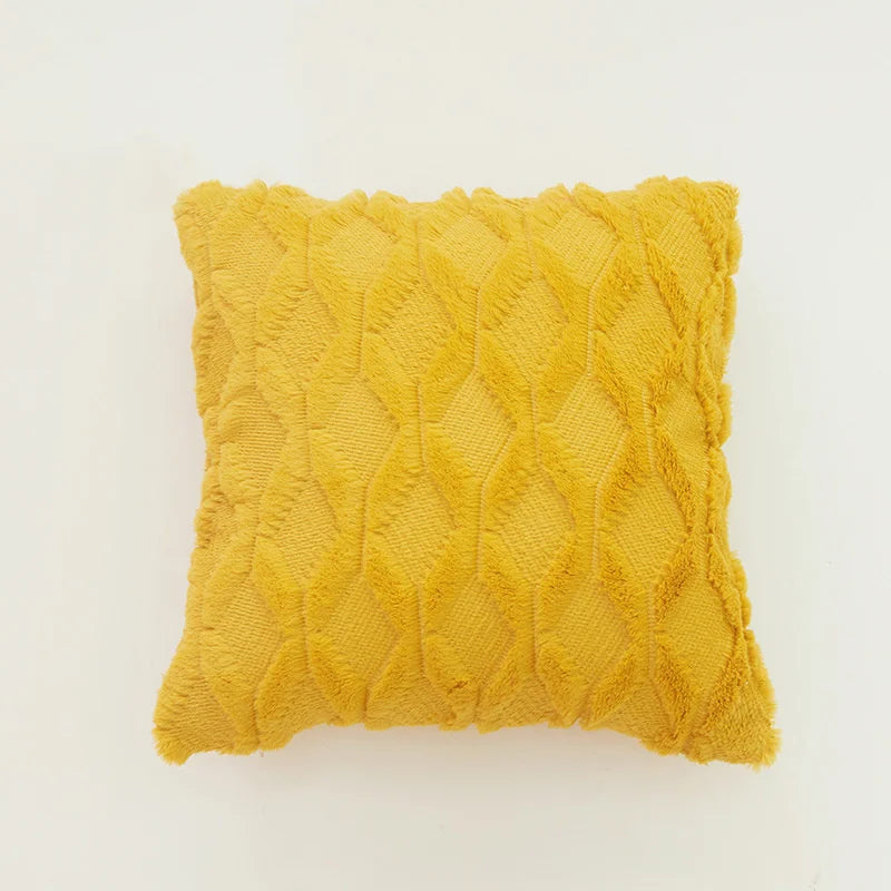 DecorBites™ Diamond Solid Embroidery Cushion Cover - Modern Home Decor