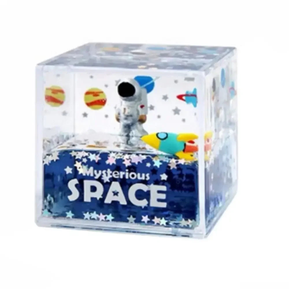 DecorBites™ Astronaut Drift Keychain: Creative Liquid Hourglass Stress Relief Toy & Home Decor