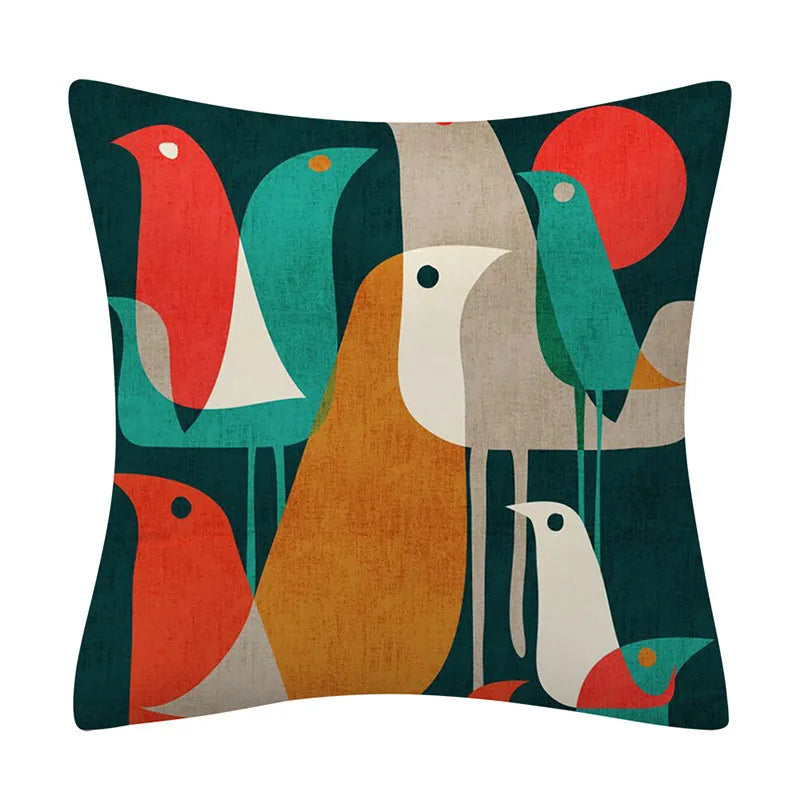 DecorBites™ Geometry Pattern Cushion Cover Polyester Cotton Sofa Pillowcase Home Decor