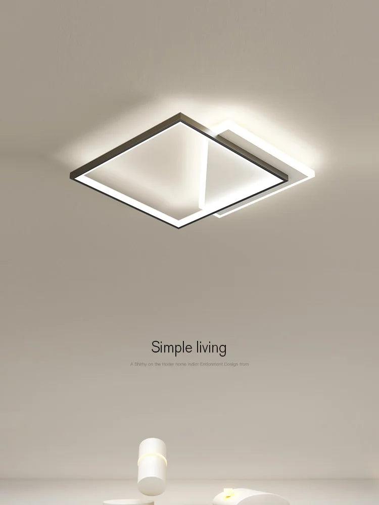 DecorBites™ Geometric LED Ceiling Lamp | Modern Nordic Bedroom Study Light