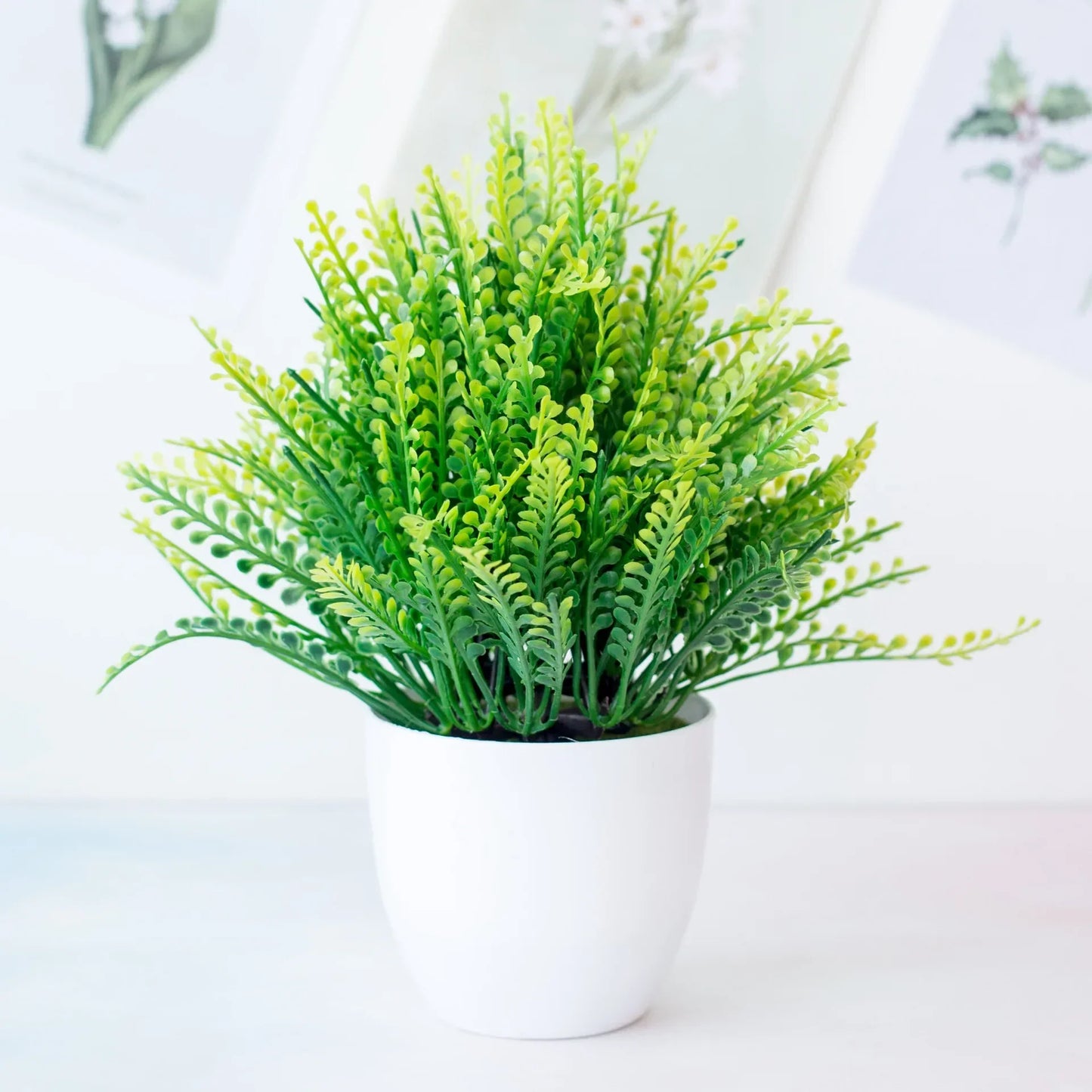 DecorBites™ Artificial Mini Plant Bonsai Greening Potted Desktop Simulation Green Plant