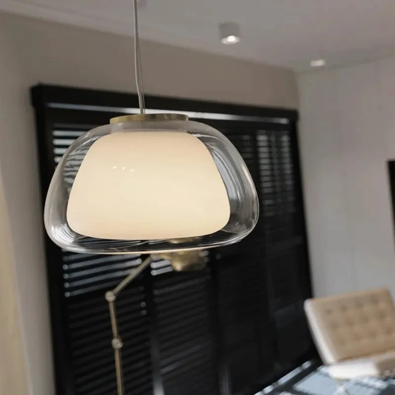 DecorBites™ Glass Jelly Pendant Lamp - Minimalist Luxury Design for Home Living Room