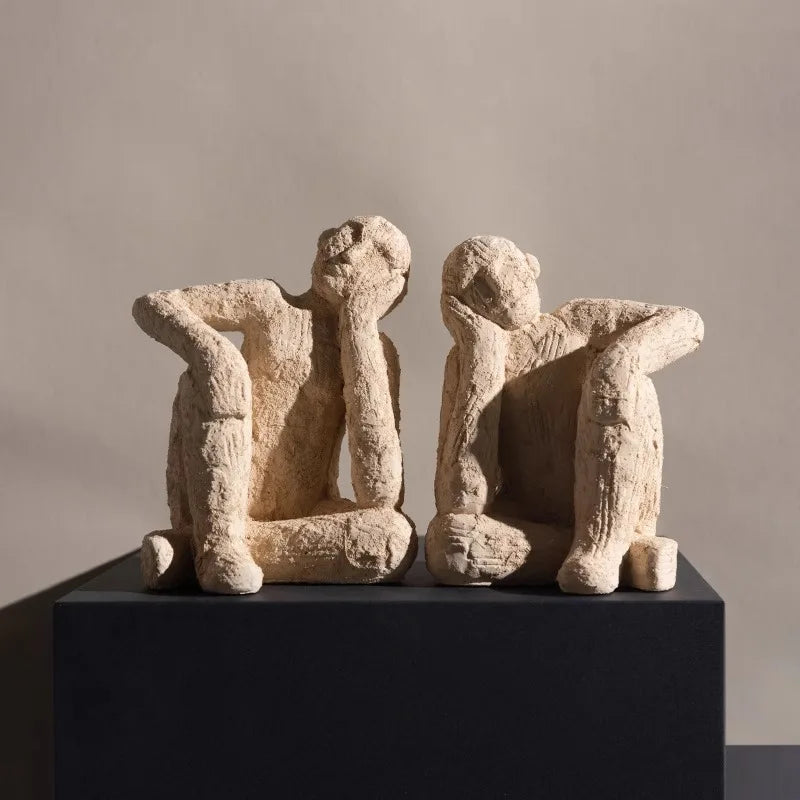 DecorBites™ Abstract Resin Figurine Sculpture Handicrafts Decorative Ornaments