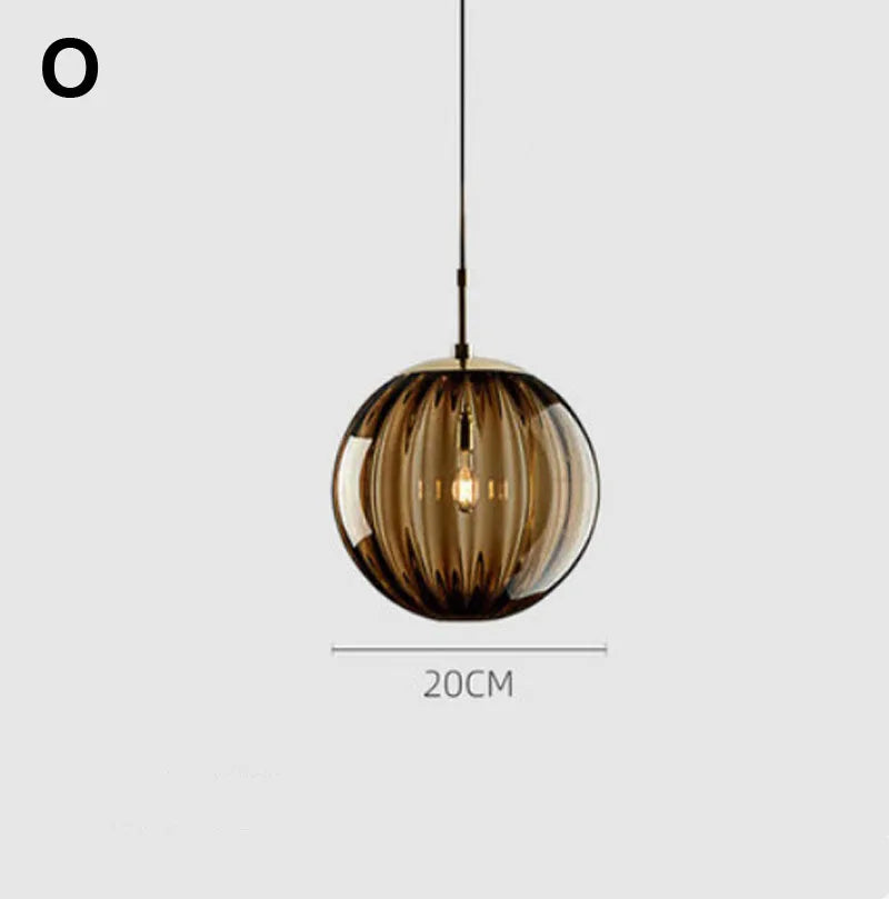 DecorBites™ Glass Ball Lustre Pendant Lights - Modern Kitchen Hanging Fixture