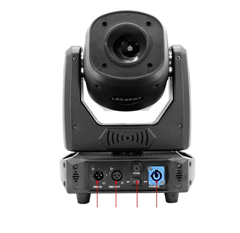 DecorBites™ 120W LED Moving Head Spot Light with Rotatable Prism and Gobo Patterns
