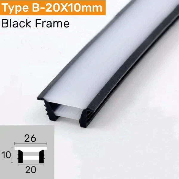 DecorBites™ Black Silicone Tube LED Neon Light for Outdoor Flexible Strip Lights