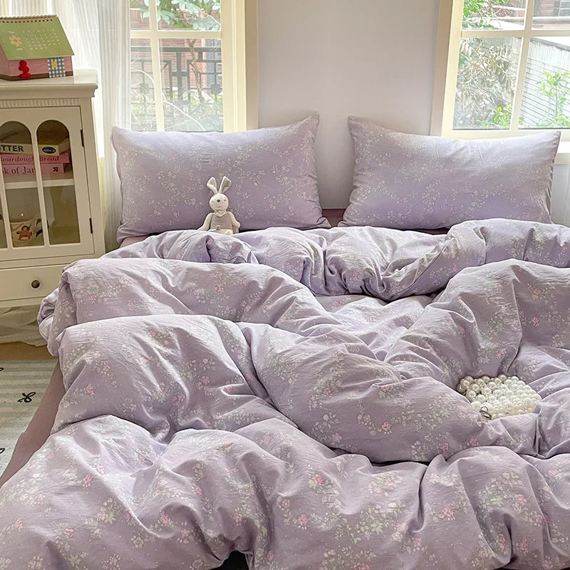 DecorBites™ Double-Layer Cotton Bedding Set - High-Quality, Ultra Soft Quilt Set