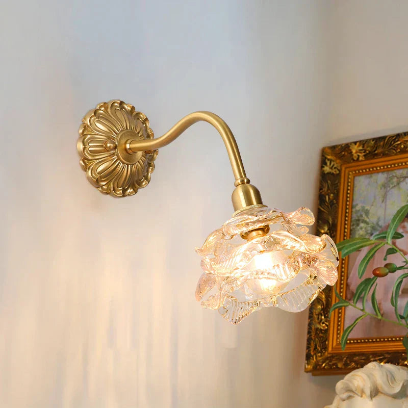 DecorBites™ Copper Arm LED Wall Lamp for Stair, Bedroom, Living Room, Bathroom Mirror Light
