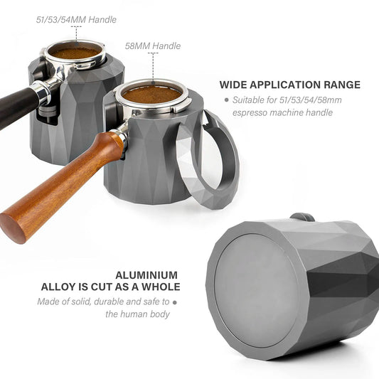 DecorBites™ Espresso Portafilter Holder & Tamper Stand with Adjustable Knob