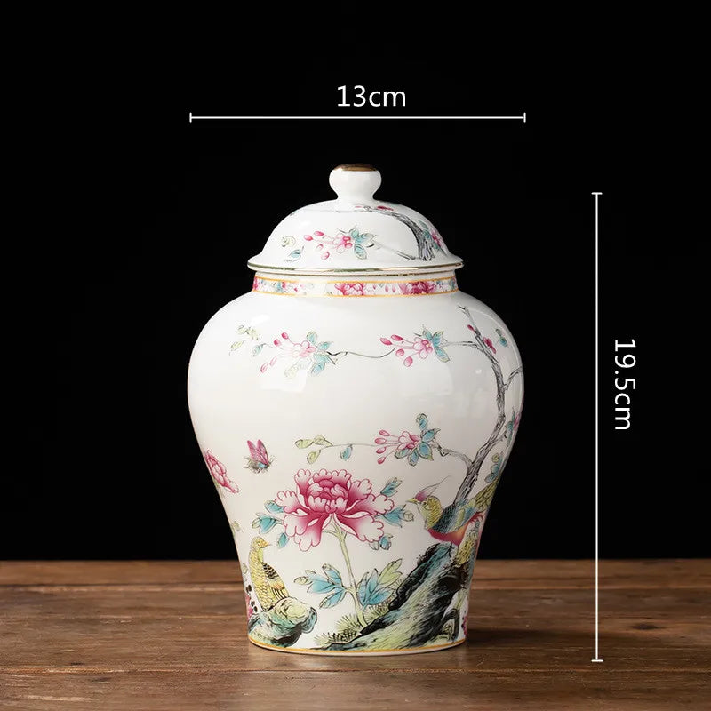 DecorBites™ Blue & White Porcelain Tea Pot Sealed Storage Container