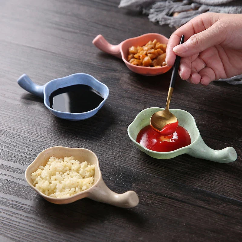 DecorBites™ Ceramic Milk Cup Creamer Jug & Seasoning Dish with Handle