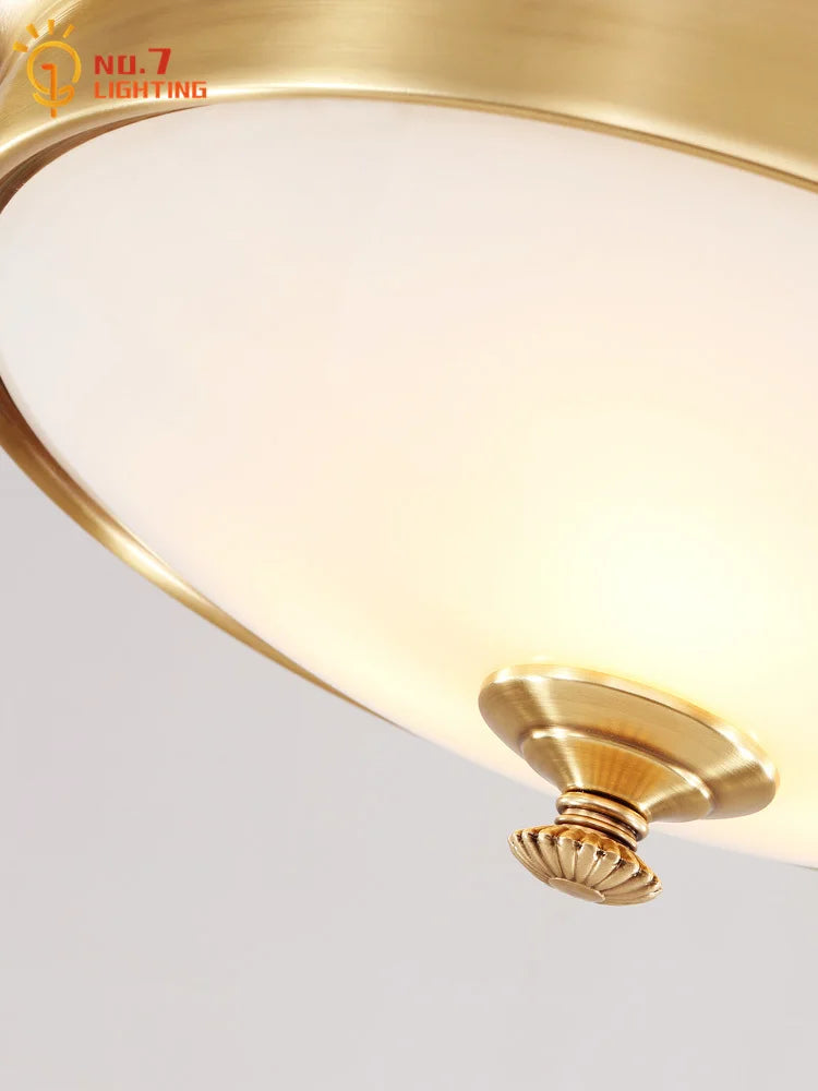 DecorBites™ Gold Lustre Copper Ceiling Lamp LED E14 Minimalist Modern Light Fixtures