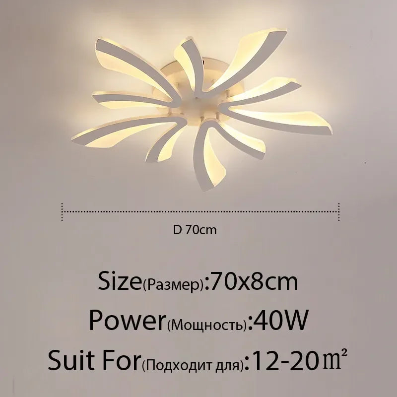 DecorBites™ LED Ceiling Chandelier with Remote Control for Home Décor