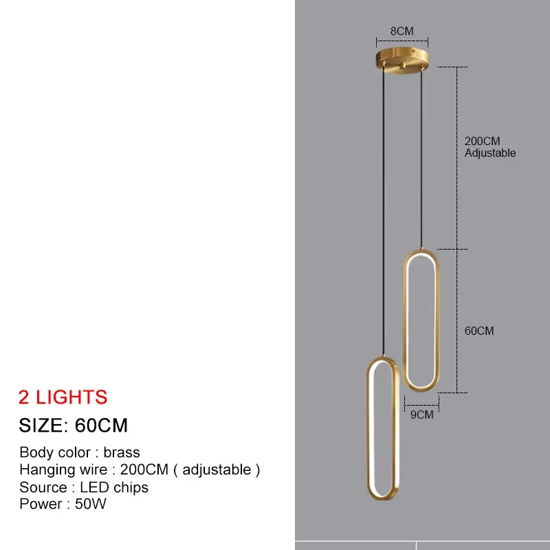 DecorBites™ LED Chandelier: Modern Living Room Dining Room Pendant Lights for Home Decor