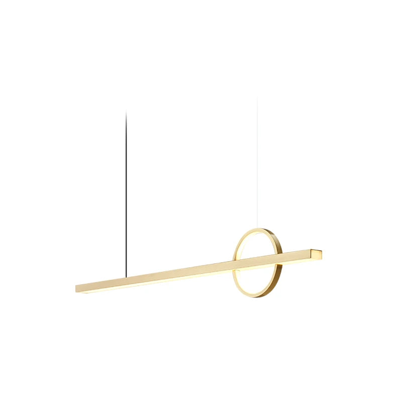 DecorBites™ Geometric Copper Chandelier: Minimalist Atmosphere for Bars and Restaurants