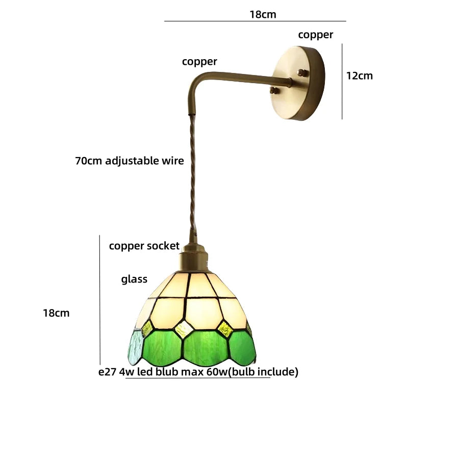 DecorBites™ Ceramic LED Wall Light Balcony Bedroom Kitchen Modern Bedside Lamp