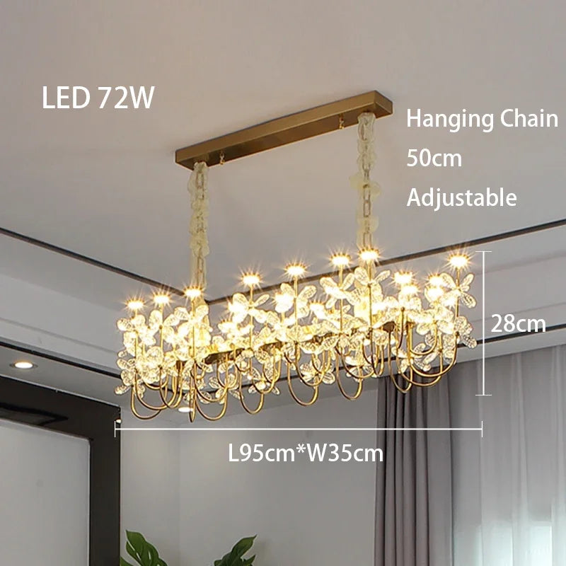 DecorBites™ Butterfly Chandelier: Modern LED Dimmable Pendant Lamp Luxe Crystal Decor-Light 2024