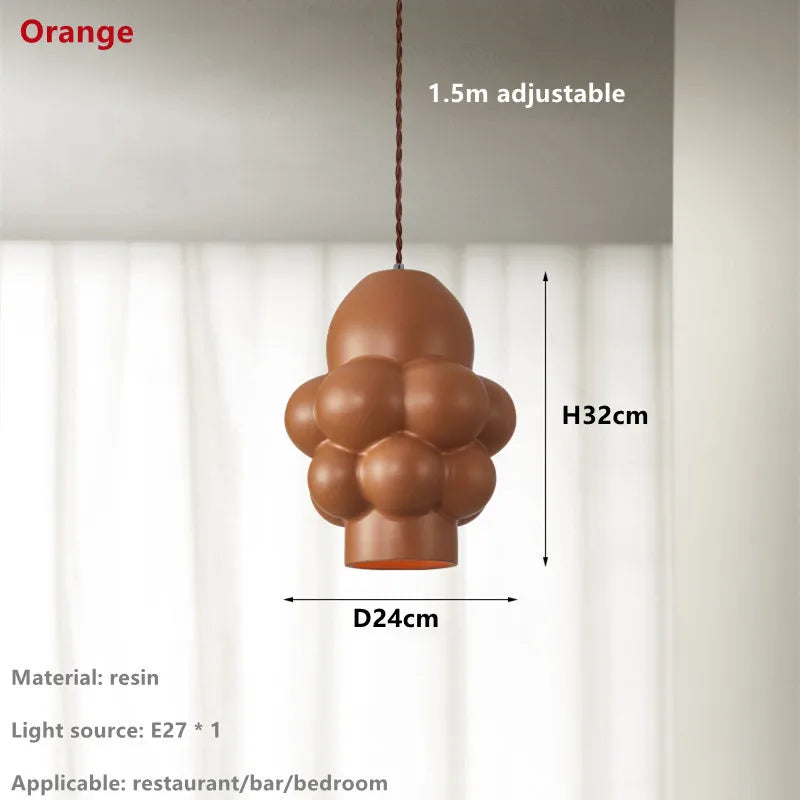 DecorBites™ Creamy Wind LED Chandelier: Nordic Wabi Sabi Dining Room Lighting for Home Decor