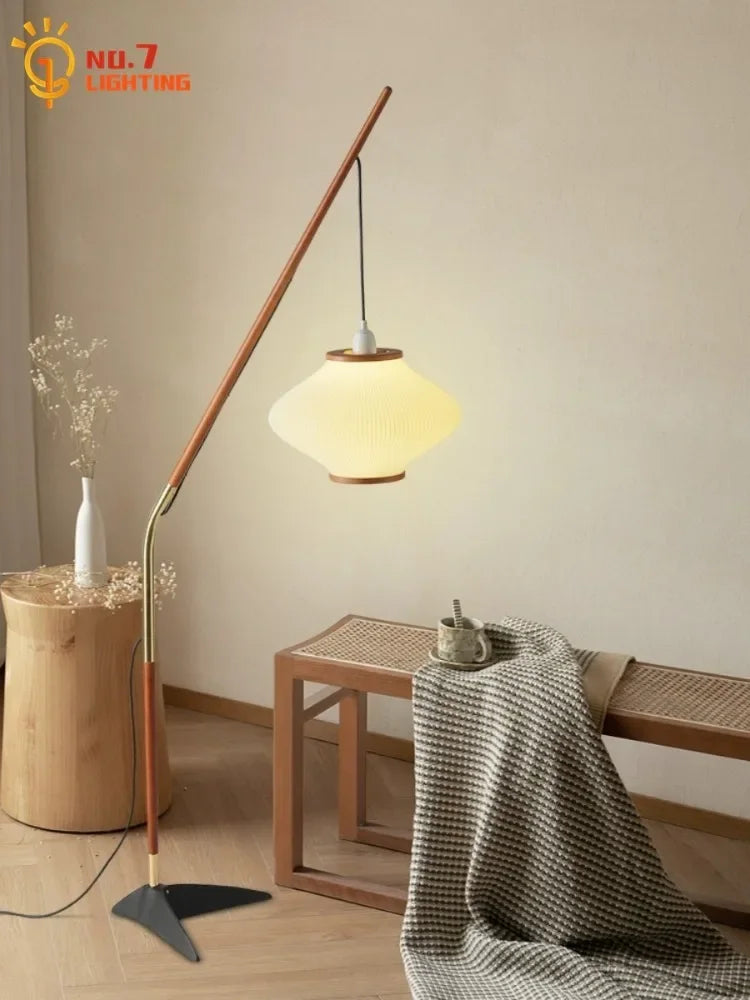 DecorBites™ Cream Wind Acrylic Designer LED Floor Lamp for Living Room and Bedroom
