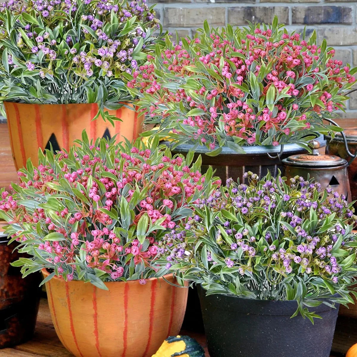 DecorBites™ Babysbreath Lover Fruit Artificial Plant Bonsai for Home Garden and Events