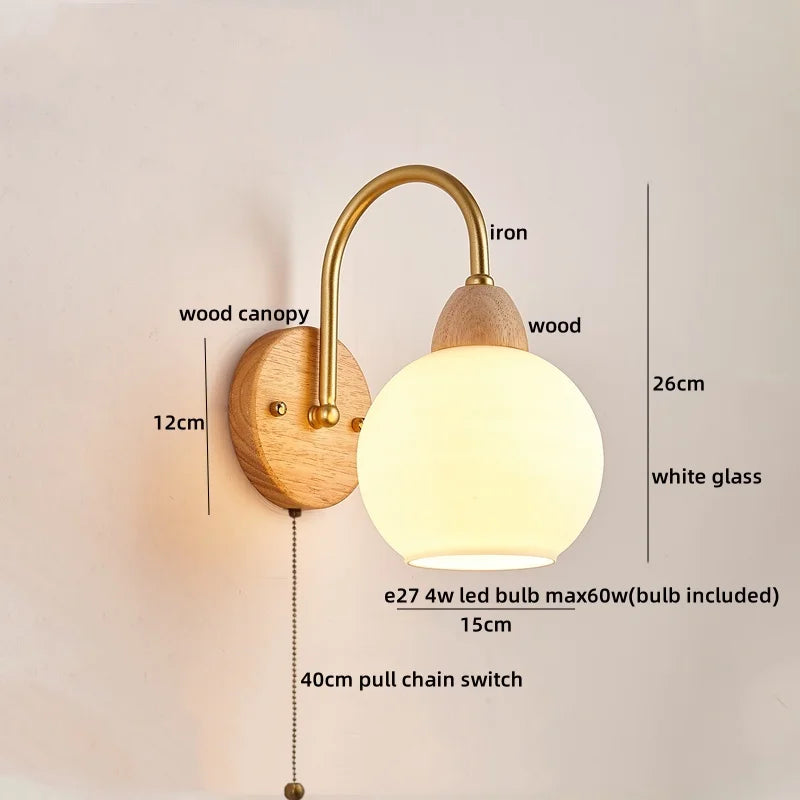 DecorBites™ LED Wall Lamps: Nordic Modern Design for Home Decor, Living Room, Bar, Stair - Pull Chain Switch
