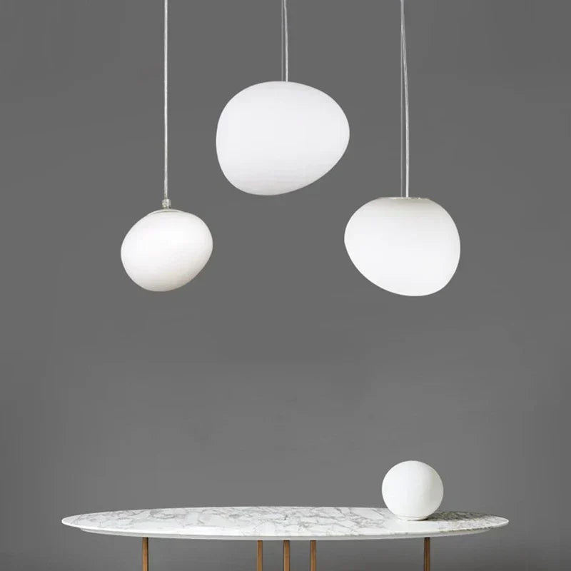 DecorBites™ Glass Ball LED Pendant Light for Modern Living Room Décor