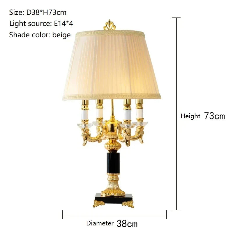 DecorBites™ Crystal Black Table Lamp - Modern Luxury Bedroom Decor